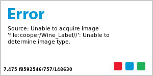Art Text Rectangle Wine Hang Tag
