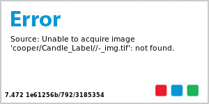 Photo with Text Candle Label Small Oval