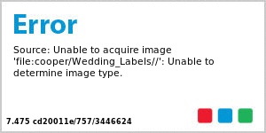 Wave Vertical Big Rectangle Wedding Labels