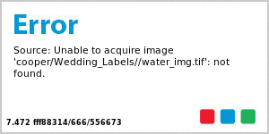 Portrait Water Bottle Wedding Labels
