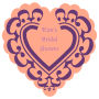 Monarch Heart Bridal Shower Labels