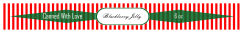 Blackberry Rectangle Christmas Canning Labels 1x9