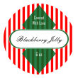 Blackberry Big Circle Christmas Canning Labels 2.5x2.5