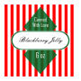 Blackberry Square Christmas Canning Labels 2x2