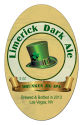 Limerick Dark Ale Oval Irish Beer Labels