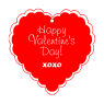 Valentine Classical Heart Favor Tags
