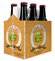 6 Pack Carrier Galway Lager includes plain 6 pack carrier and custom pre-cut labels