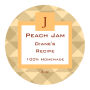 Peach Circle Canning Labels 2x2