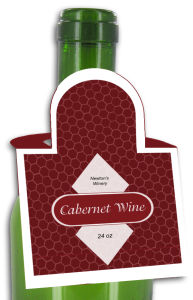 Cabernet Square Wine Bottle Tags