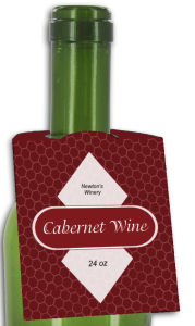 Cabernet Rounded Wine Bottle Tags