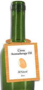 Citrus Aromatherapy Oil Bottle Tags