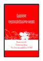 Valentine Curlicue Large Rectangle Food & Craft Label