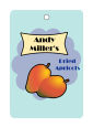 Your Brand Apricot Small Rectangle Food & Craft Hang Tag
