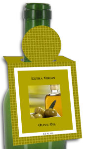 Olive Oil Rectangle Bottle Tags