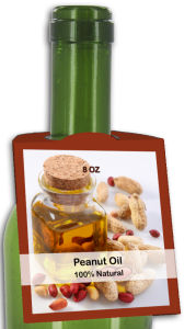 Peanut Oil Rounded Bottle Tags