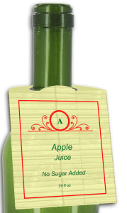 Apple Juice Rounded Bottle Tags