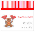 All You Need is Love Valentine Big Square Labels 3.5x3.25