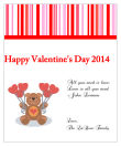 All You Need is Love Valentine Big Rectangle Labels 3.25x4