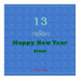 New Year Family Square Labels 2x2