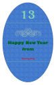 New Year Family Vertical Oval Labels 2.25x3.5
