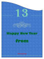 New Year Family Rectangle Labels 2.75x3.75