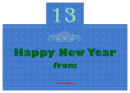 New Year Family Rectangle Labels 4.25x3