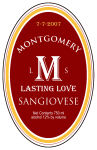 Character Large Vertical Oval Wine Label 3.25x5