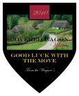 Covered Wagon Shield Wine Labels