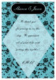 Floral Text Rectangle Wedding Labels
