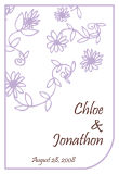 Modern Small Soft Lilac Wedding Labels