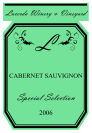 Srtiped Vertical Big Rectangle Wine Label 3.25x4