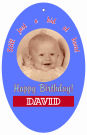 Kid Oval Birthday Favor Tag