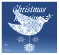 Big Square Hanging Dove To From Christmas Hang Tag