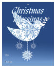 Big Rectangle Hanging Dove Christmas To From Hang Tag