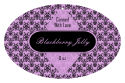Blackberry Canning Hang Tag Oval 2.25x3.5