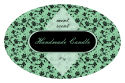Floral Candle Label Oval