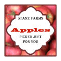 Apple Dumpling Large Square Food & Craft Label