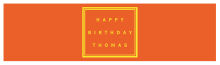 Water Simple Border Birthday Labels