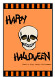 Striped Border Halloween Vertical Rectangle Labels 1.875x2.75
