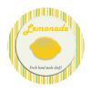 Happy 70's Yellow Circle Food & Craft Label