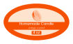 Orange Zest Candle Label Small Oval