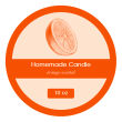Orange Zest Big Candle Round Labels