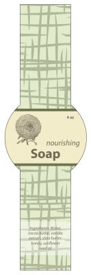 Soothing Soap Band Circle Labels