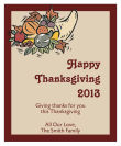 Thick Border Thanksgiving Rectangle Lables 3.25x4