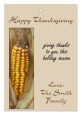 Happy Thanksgiving Rectangle Hang Tag 1.875x2.75