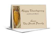 Happy Thanksgiving Note Card 5x3.5 