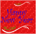 Happy New Year Horizontal Rectangle Labels 3.5x3.25