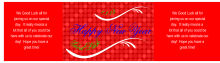 Happy New Year Water Bottle Labels 7x1.875