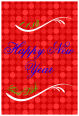 Happy New Year Vertical Rectangle Labels 1.875x2.75