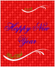 Happy New Year Vertical Big Rectangle Labels 3.25x4